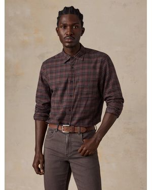 Faherty Timberline Brushed Twill Shirt - Brown