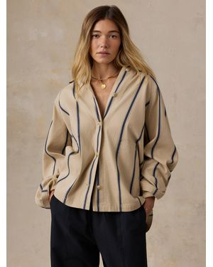 Faherty Tideweave Chore Jacket - Blue