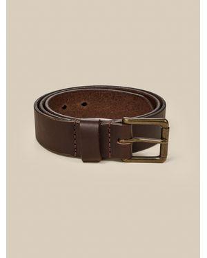 Faherty Leather Belt - Brown