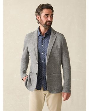 Faherty Inlet Knit Blazer - Gray
