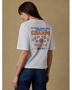 Faherty Ny Knicks Recycled Cotton Vintage T-Shirt - White