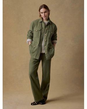Faherty Soft Stretch Safari Jacket - Green