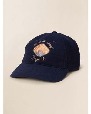 Faherty Nazare Wool Dad Hat - Blue