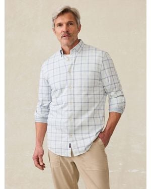 Faherty Coastline Knit Shirt - Gray