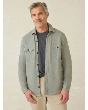Faherty Inlet Knit Cpo - Green