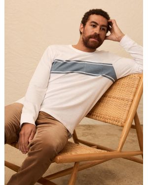 Faherty Long-Sleeve Sunwashed Pocket T-Shirt - Brown