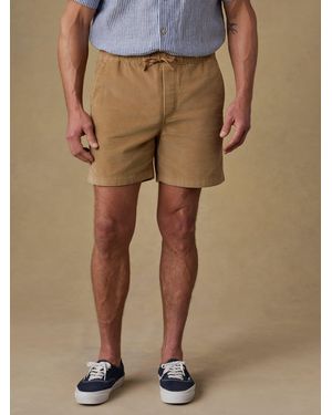 Faherty Essential Corduroy Short - Natural