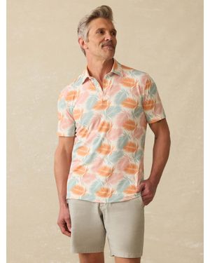 Faherty Short-Sleeve Movement&Trade; Pique Polo Shirt - Natural