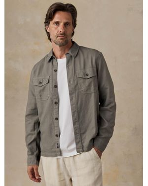Faherty Tropic Surplus Shirt - Brown