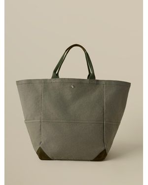 Faherty Sunwashed Canvas Utility Bag - Green