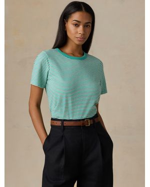 Faherty Sunwashed Regenerative T-Shirt - Green