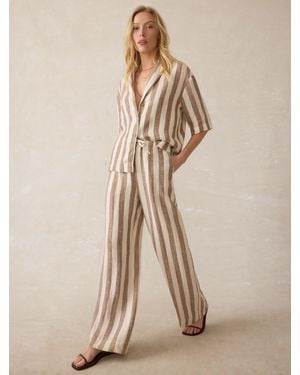 Faherty Laidback Palma Linen Pants - Natural