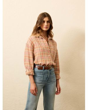 Faherty Dune Cotton Gauze Relaxed Shirt - Natural