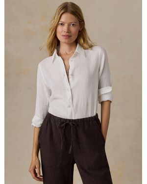 Faherty Laguna Linen Classic Shirt - Natural