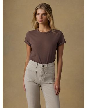 Faherty Sunwashed Regenerative T-Shirt - Brown