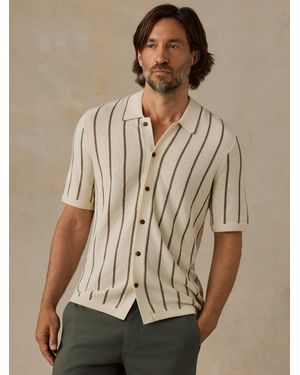 Faherty Short-Sleeve Jumper Shirt - Brown