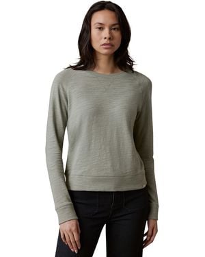 Faherty Sunwashed Organic Crewneck - Gray