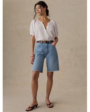 Faherty Boyfriend Denim Short - Blue