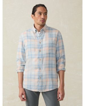Faherty Long-Sleeve Breeze Shirt - Blue