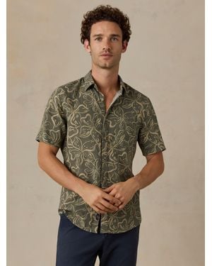 Faherty Short-Sleeve Breeze Shirt - Green
