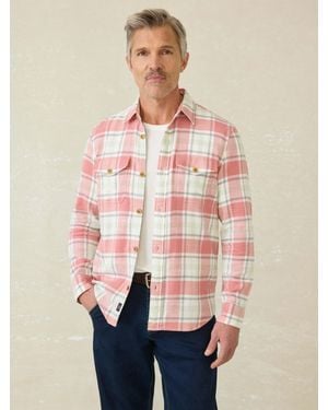 Faherty Mill Creek Overshirt - Pink