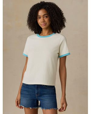 Faherty Sunwashed Regenerative T-Shirt - Blue