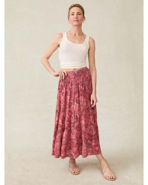 Faherty Woodstock Skirt - Red