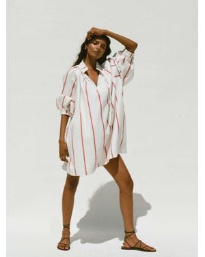 Faherty Tideweave Zoe Dress - White