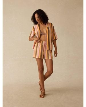 Faherty Cabana Towel Terry Short - Natural