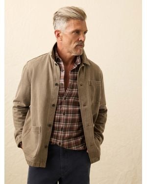 Faherty High Ridge Twill Studio Jacket - Natural