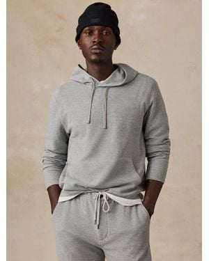 Faherty Highland Knit Hoodie - Gray