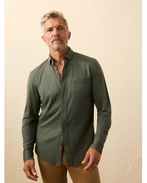 Faherty Coastline Knit Shirt - Green