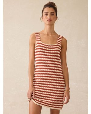 Faherty Seacoast Crochet Sleeveless Dress - Multicolor