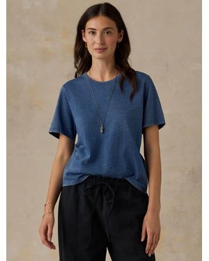 Faherty Sunwashed Regenerative T-Shirt - Blue