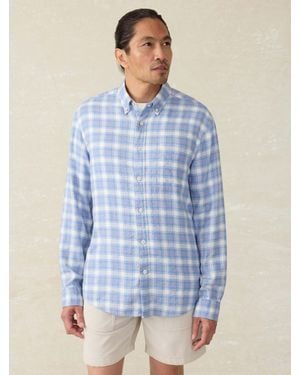 Faherty Long-Sleeve Breeze Shirt - Blue