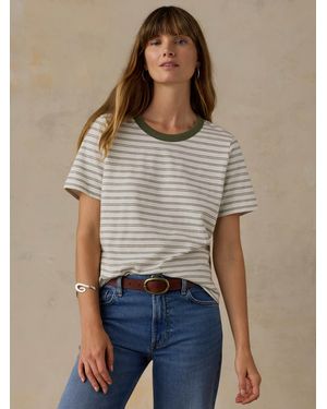 Faherty Sunwashed Regenerative T-Shirt - Natural