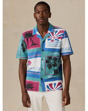 Faherty Short-Sleeve Cabana Towel Terry Shirt - Multicolour