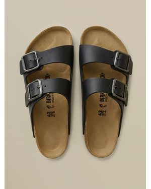 Faherty Birkenstock + Arizona Wire Buckle - Black