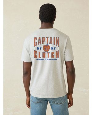 Faherty Jalen Brunson Captain Clutch Sunwashed Pocket T-Shirt - Natural