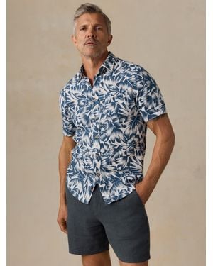 Faherty Short-Sleeve Breeze Shirt - Blue