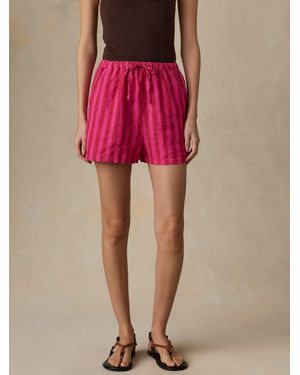 Faherty Laguna Linen Montecito Short - Pink