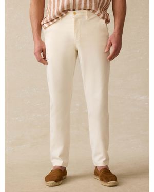 Faherty Coastline Stretch Chino Trousers - Natural