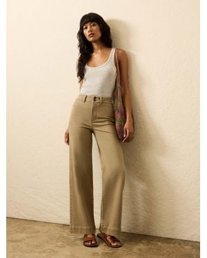 Faherty Stretch Terry Sailor Trouser - Natural