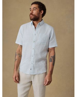 Faherty Short-Sleeve Breeze Shirt - Blue