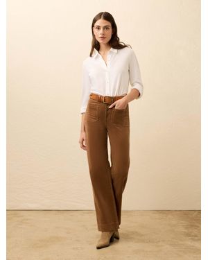Faherty Stretch Terry Cord Patch Pocket Pants - Brown