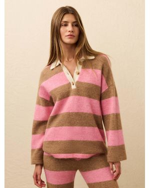 Faherty Apres Alpaca Polo - Pink