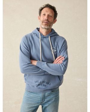 Faherty Steven Paul Judd Fleece Hoodie - Blue