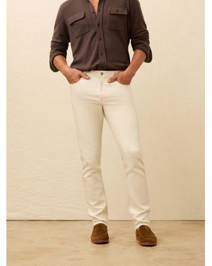 Faherty Stretch Terry 5-Pocket Trousers - Natural