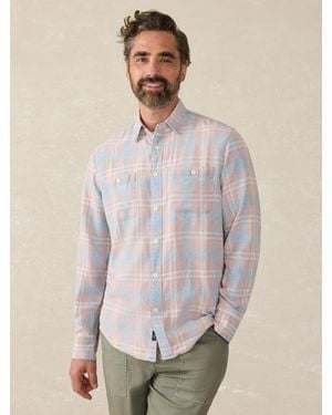 Faherty The Tried And True Chambray Workshirt - Natural