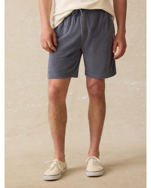 Faherty Cabana Towel Terry Sweatshort - Blue
